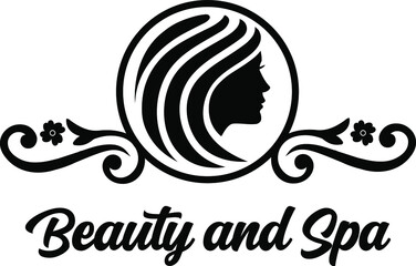 beauty and spa logo -  beauty and fashion logo design - beauty and spa logo - spa therapy logo concept - beauty  vector spa illustration
