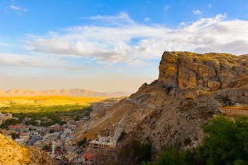 Landscape of the rock in Syria
