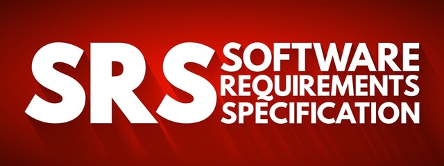 SRS - Software Requirements Specification acronym, technology concept background