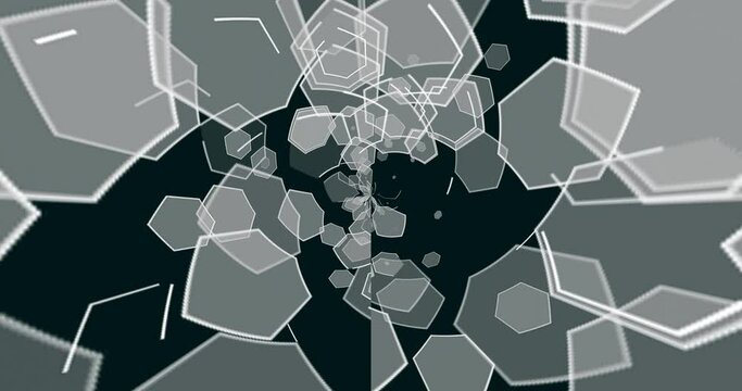 Animation of a geometrical figure hexa