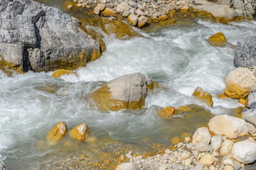 It's Beautiful view of the mountain river in Turkey