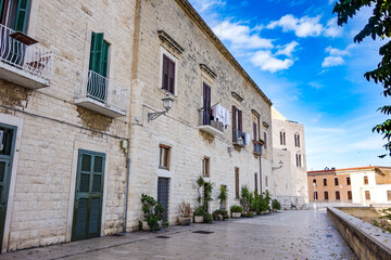 Fototapeta na wymiar Alleyway of Bari. Puglia. Italy.