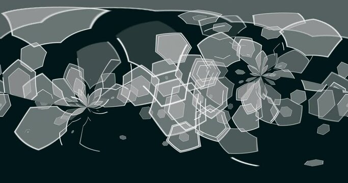 Animation of a geometrical figure hexa