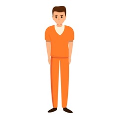 Prison icon. Cartoon of prison vector icon for web design isolated on white background