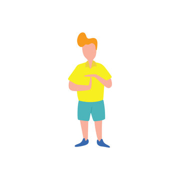 Football soccer referee flat illustration vector
