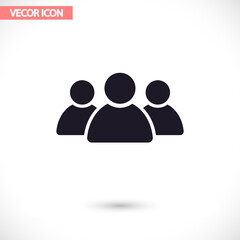 Human  vector icon , lorem ipsum Flat design
