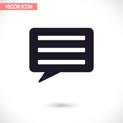 Chat sms  vector icon , lorem ipsum Flat design