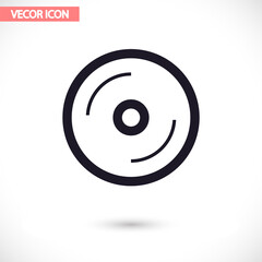 Disk  vector icon , lorem ipsum Flat design