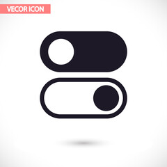 On off  vector icon , lorem ipsum Flat design