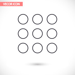 Keyboard  vector icon  , lorem ipsum Flat design