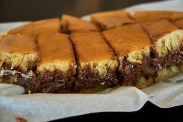 Malaysian sweet food known as Apam Balik or pancake