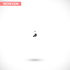 purse in hand icon , lorem ipsum Flat design