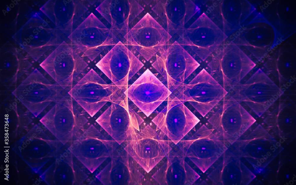 Fototapete digital generated image in the form of abstract geometric shapes of various shades and colors for use in web design and computer graphics