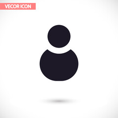 People vector icon  , lorem ipsum Flat design
