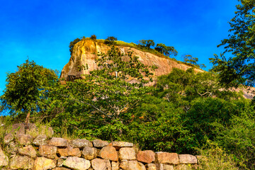 Fototapeta premium Rock of Sigiriya, Sri Lanka. UNESCO World Heritage Site