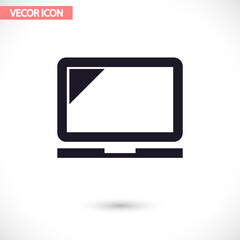 Laptop  vector icon , lorem ipsum Flat design