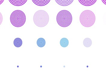 Light Pink, Blue vector layout with circle shapes.