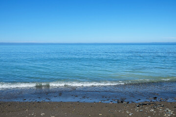 きれいな海の波打ち際