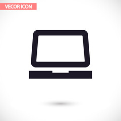 Laptop  vector icon , lorem ipsum Flat design
