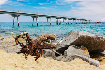 Fototapeta premium Oil Bridge located in Badalona, Spain.