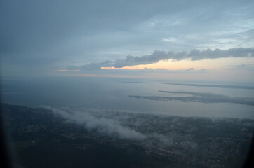 Fototapeta premium View from the airliner of Oslo - Tallinn