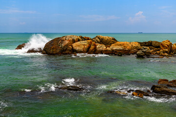 Ocean coast of Sri Lanka