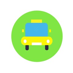 vector illustration of a taxi