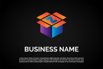 Logo Template Monogram Letter Z for Freight Company