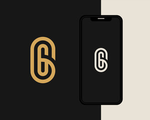 Letter G G logo design. creative minimal monochrome monogram symbol. Universal elegant vector emblem. Premium business logotype. Graphic alphabet symbol for corporate identity