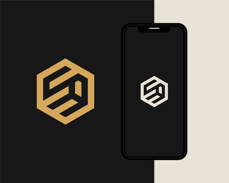 Letter S A logo design. creative minimal monochrome monogram symbol. Universal elegant vector emblem. Premium business logotype. Graphic alphabet symbol for corporate identity