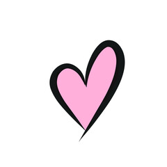 illustration of line art form love