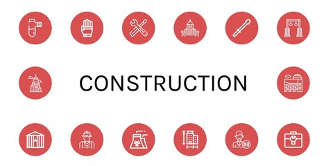 Set of construction icons