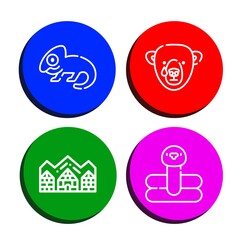 Set of wildlife icons