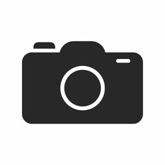 Camera icon, flat isolated vector camera photo. Simple and modern snapshot photography signs. Logo and vector illustration.