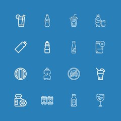 Editable 16 cola icons for web and mobile