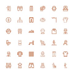 Editable 36 men icons for web and mobile