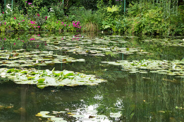 Monet garden in France, famous place visited