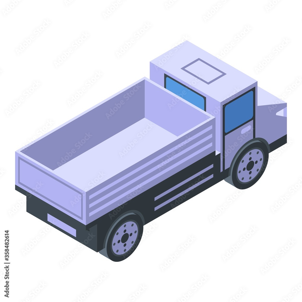 Aufkleber tipper icon. isometric of tipper vector icon for web design isolated on white background