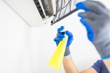 Aircondition service and maintenance, fixing AC unit and cleaning / disinfecting the filters from...