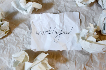 Hand written word 