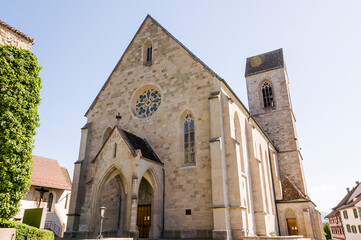 Rapperswil, Kirche, St. Johann, Pfarrkirche, Schloss, Schlossberg, Altstadt, Altstadthäuser,  Lindenhof, Stadt, Zürichsee, Rapperswil-Jona, Sommer, Schweiz