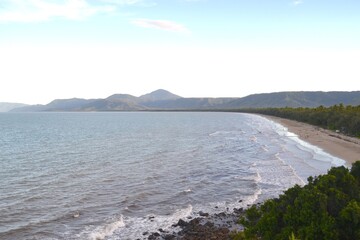 View of the sea from the mountain in Port Douglas