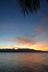 Sunset on the sea in Port Douglas