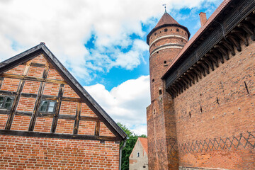 Olsztyn Warmia Mazury Zamek wieża baszta mur architektura © Dariusz
