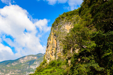 Rocks of Sumidero Canyon National Park, Chipas, Mexico.