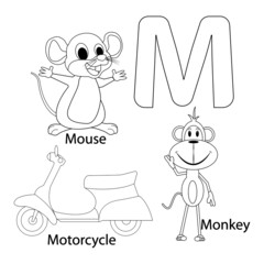 Coloring the letter for children