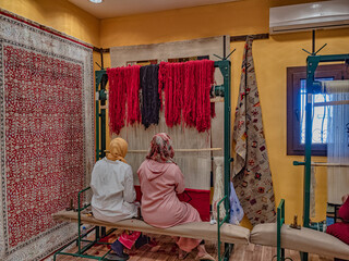 Teppich Manufaktur Königstadt Mekenes Marokko Afrika