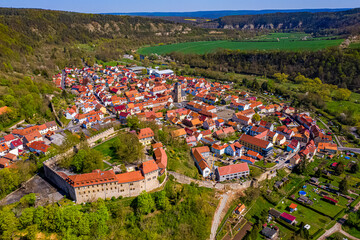 Creuzburg aus der Luft