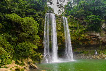 Cascada de Misol-Ha, a waterfall in the Municipality of Salto de Agua, Chiapas, Mexico