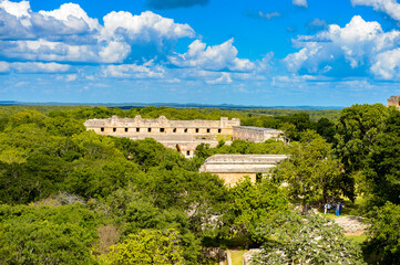 Fototapeta na wymiar Uxmal, an ancient Maya city of the classical period. One of the most important archaeological sites of Maya culture. UNESCO World Heritage site